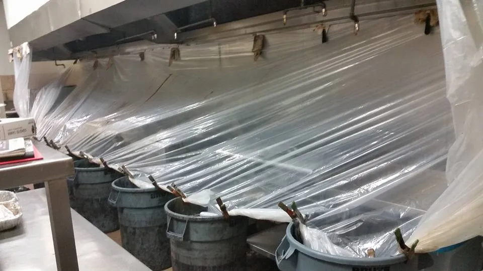 Satisfied restaurant owner with Houston Hood Cleaning professional