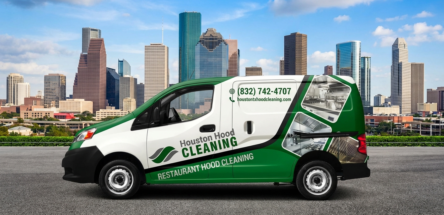 Houston Hood Cleaning work van